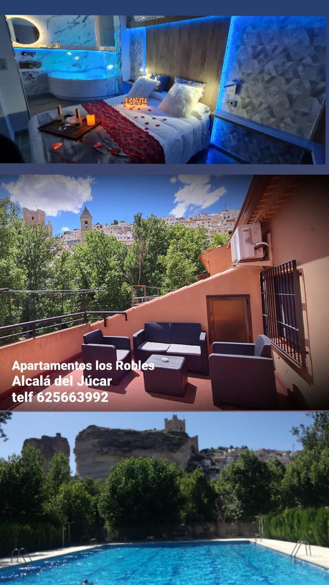 Apartamentos Los Robles Alcala del Jucar Exteriör bild